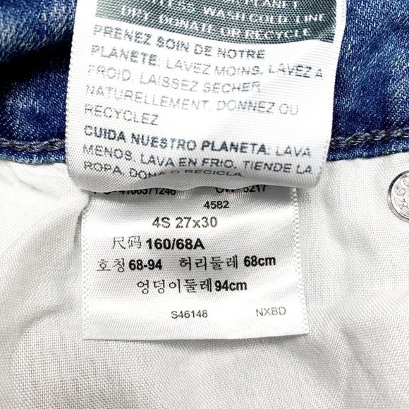 DENIZEN X LEVI'S Custom Modern Skinny FOURTH OF JULY Americana Jeans - Picture 6 of 6